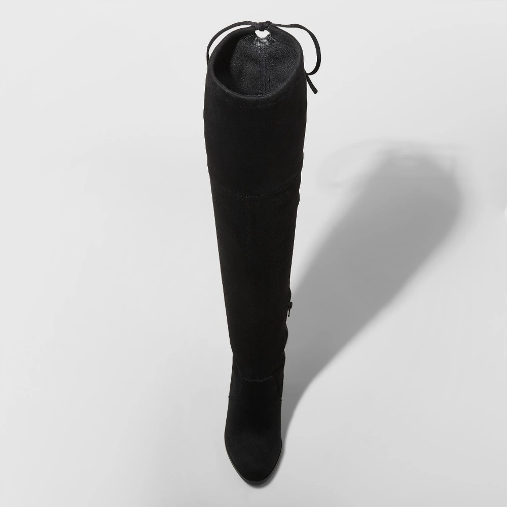 Nikka Heeled Over the Knee Sock Boots - Picture 3 of 3